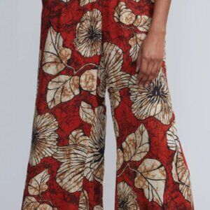 High-Waisted Knit Palazzo Pant